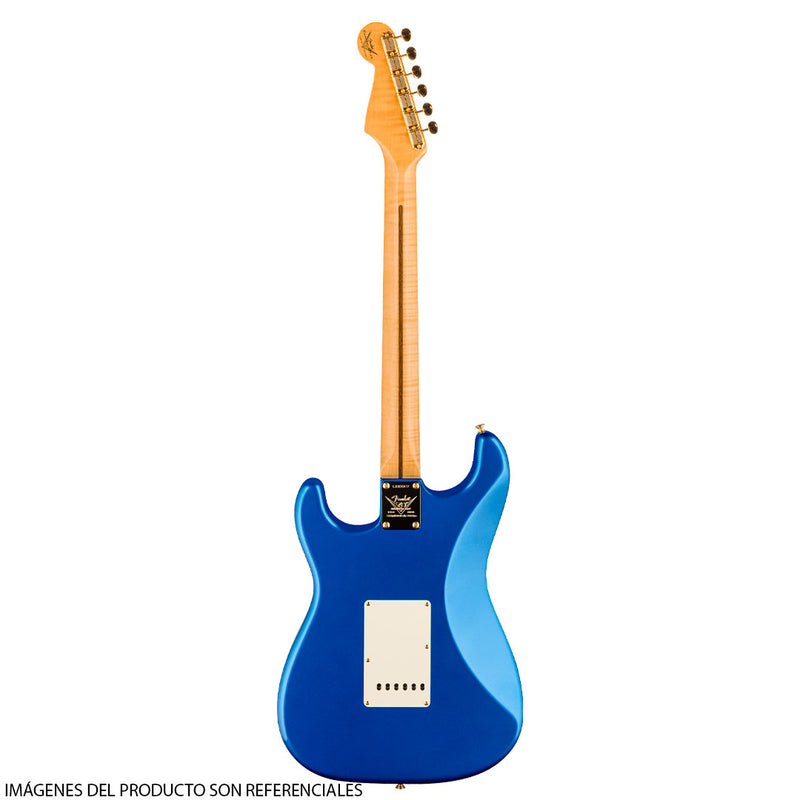 Guitarra Eléctrica Fender Limited Edition 70th Anniversary Stratocaster® NOS con diapasón de Maple Flameado 4A de una pieza- Aged Bright Sapphire Metallic