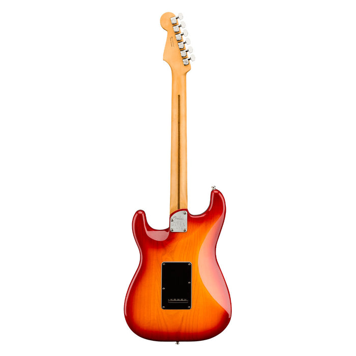 Guitarra Eléctrica Fender American Ultra Luxe Stratocaster con mástil de Maple - Plasma Red Burst