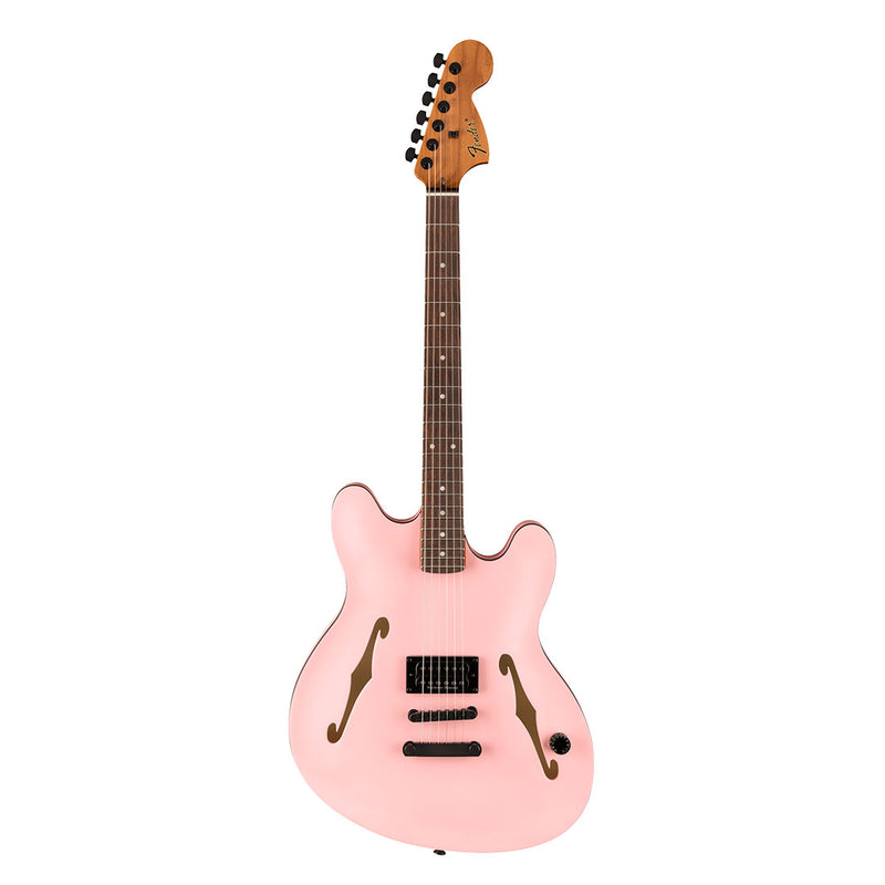 Guitarra Eléctrica Fender Signature Tom Delonge  Starcaster® con mástil de Palo Rosa - Satin Shell Pink