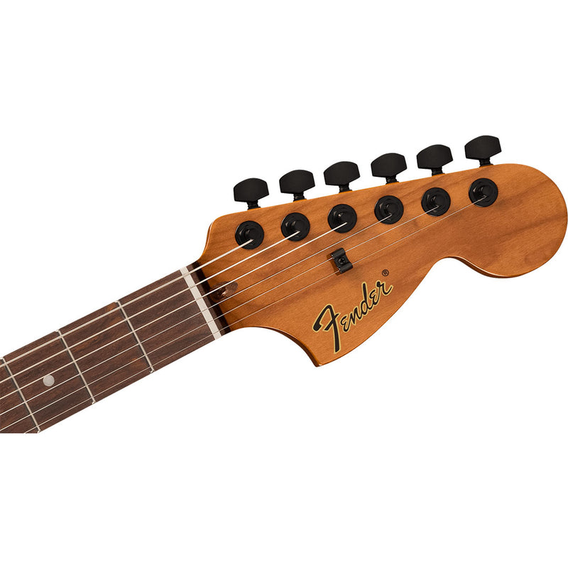 Guitarra Eléctrica Fender Signature Tom Delonge  Starcaster® con mástil de Palo Rosa - Satin Shell Pink