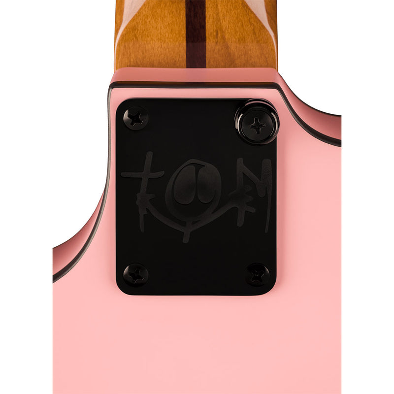 Guitarra Eléctrica Fender Signature Tom Delonge  Starcaster® con mástil de Palo Rosa - Satin Shell Pink