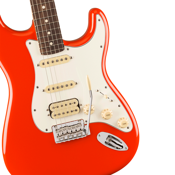 Guitarra Eléctrica Fender Player II Stratocaster HSS con mástil de Palo Rosa - Coral Red