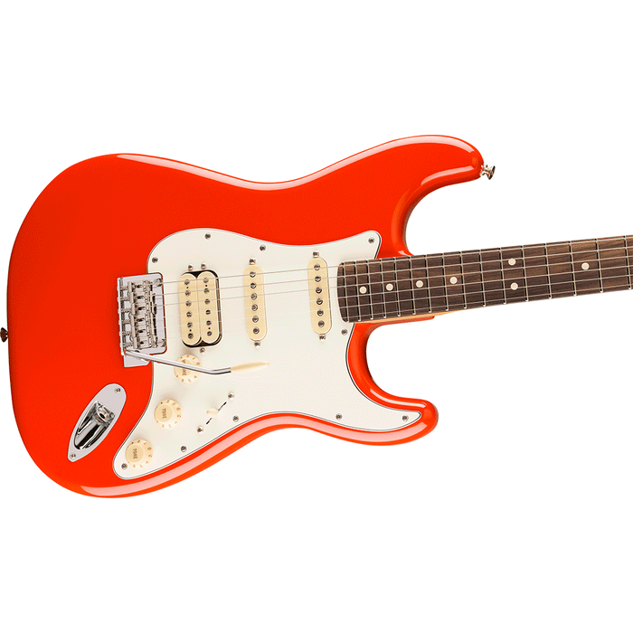 Guitarra Eléctrica Fender Player II Stratocaster HSS con mástil de Palo Rosa - Coral Red