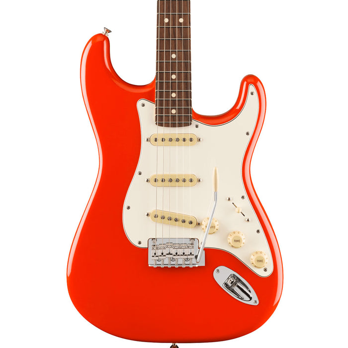 Guitarra Electrica Fender Player II Stratocaster con mástil de Palo Rosa - Coral Red