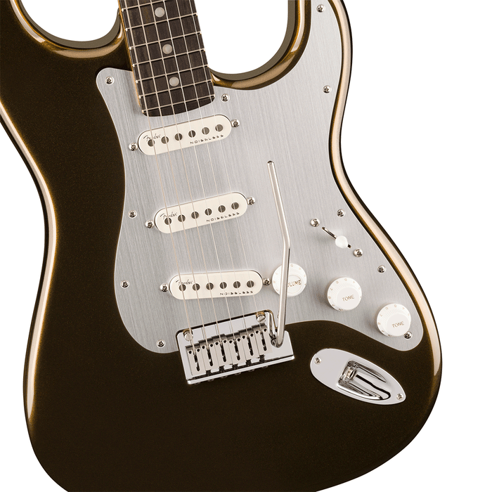 Guitarra Eléctrica American Ultra II Stratocaster, diapasón de ébano - Texas Tea