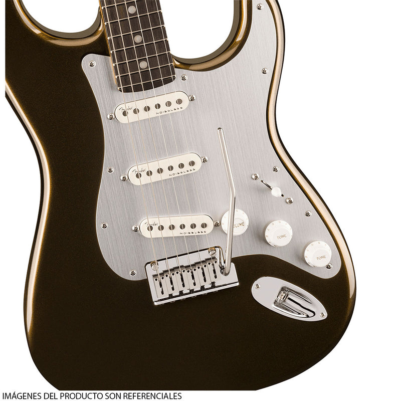 Guitarra Eléctrica American Ultra II Stratocaster® con diapasón de Ébano - Texas Tea
