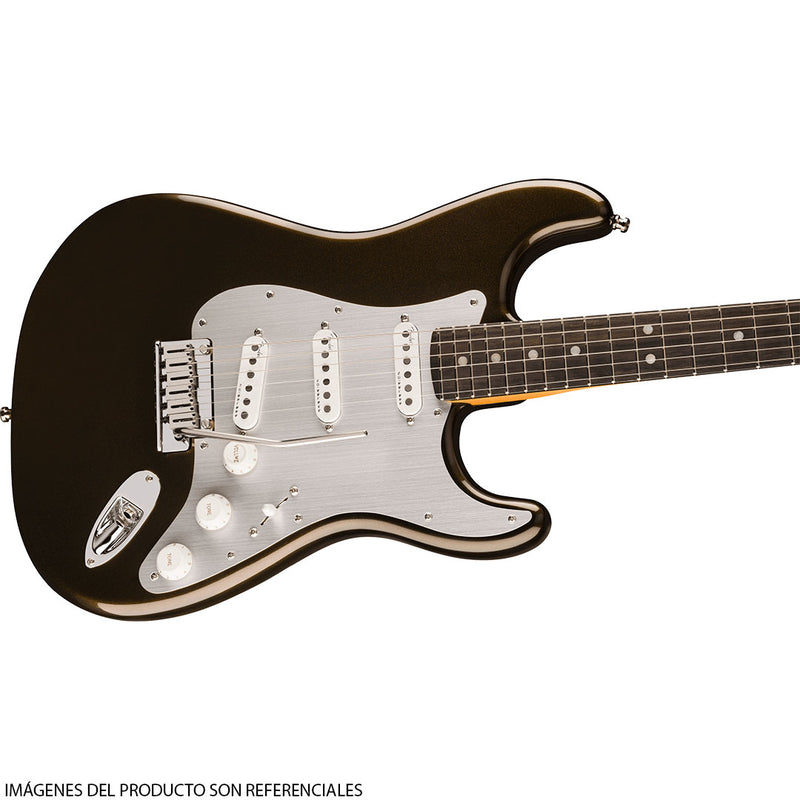 Guitarra Eléctrica American Ultra II Stratocaster® con diapasón de Ébano - Texas Tea