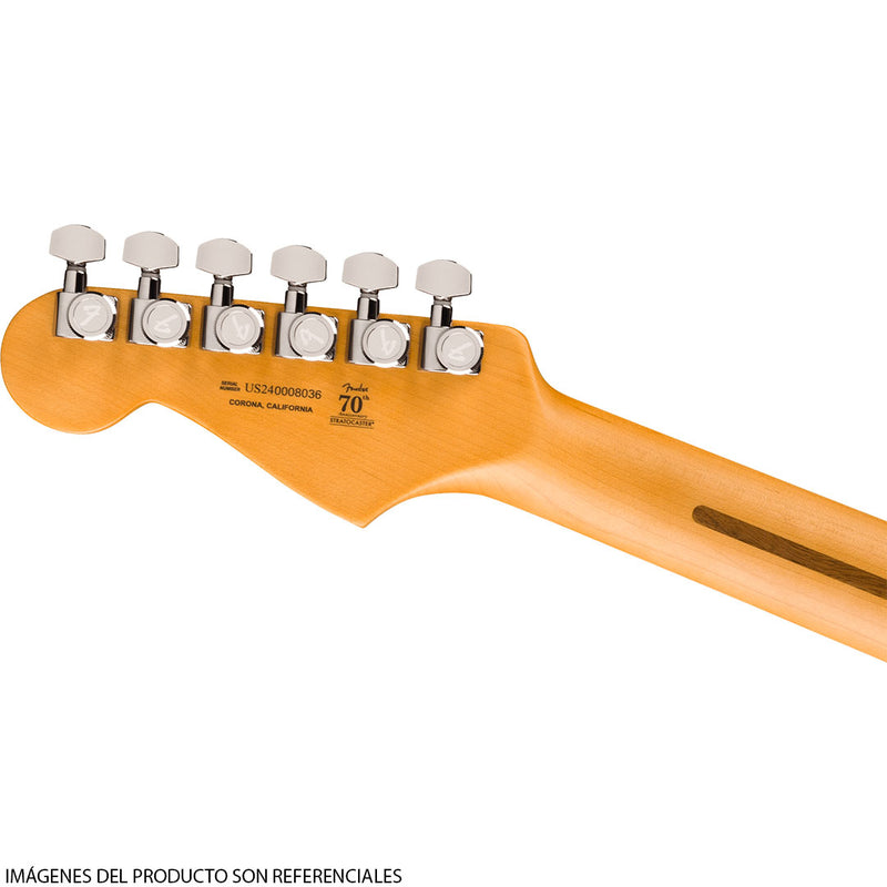 Guitarra Eléctrica American Ultra II Stratocaster® con diapasón de Ébano - Texas Tea