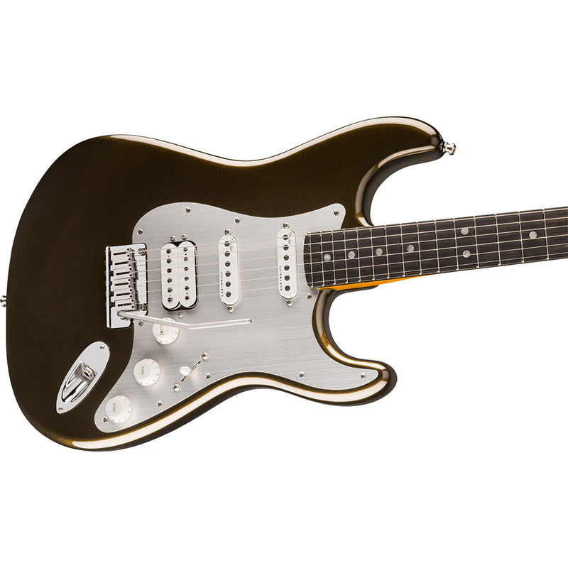 Guitarra Eléctrica Fender American Ultra II Stratocaster® HSS con diapasón de Ébano - Texas Tea