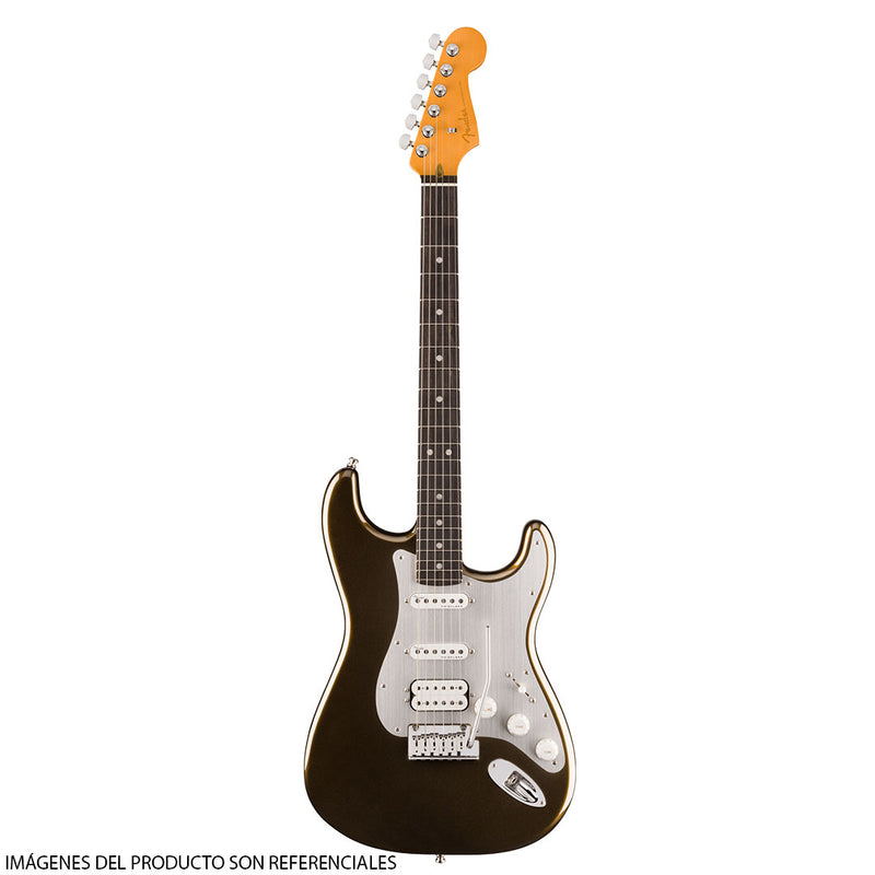 Guitarra Eléctrica Fender American Ultra II Stratocaster® HSS con diapasón de Ébano - Texas Tea
