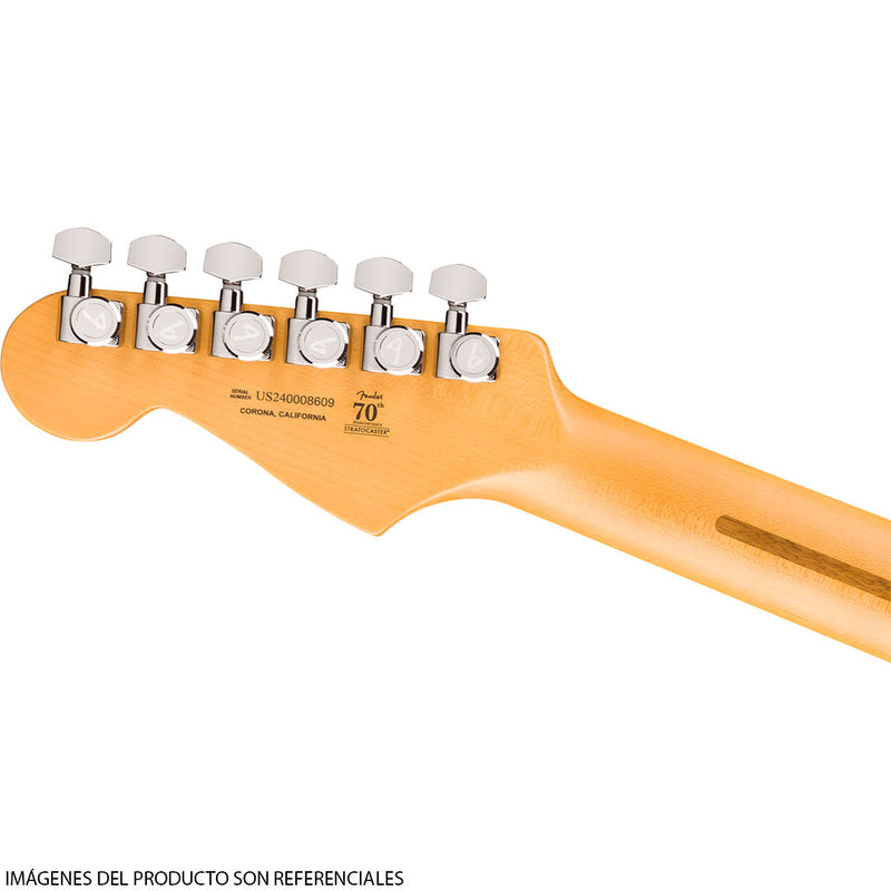 Guitarra Eléctrica Fender American Ultra II Stratocaster® HSS con diapasón de Ébano - Texas Tea