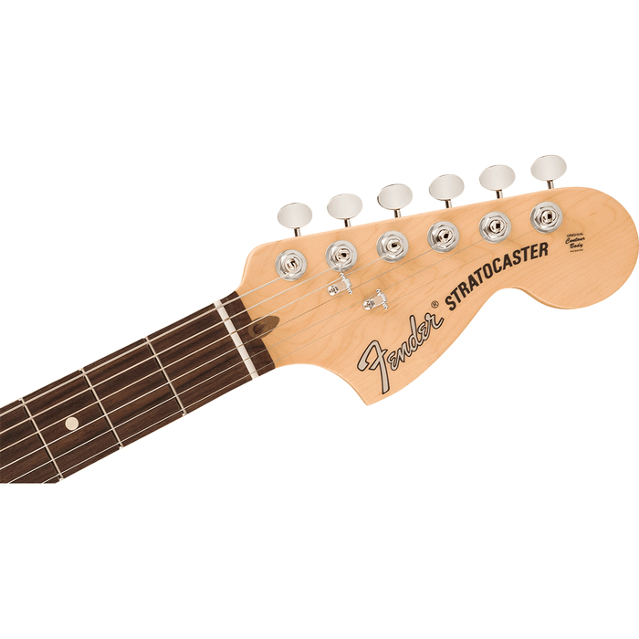 Guitarra Eléctrica Fender American Performer Timber Stratocaster de Edición Limitada con mástil de Palo Rosa - Honey Burst