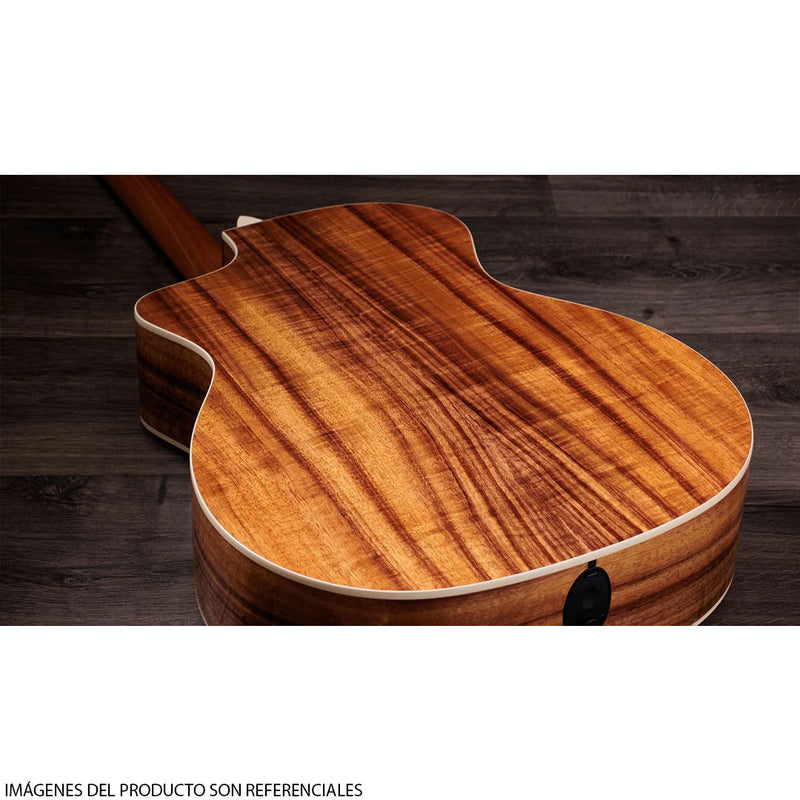 Guitarra Electroacústica Taylor 214CE-K DLX Grand Auditorium con diapasón de Ébano Crelicam de África Occidental - Natural