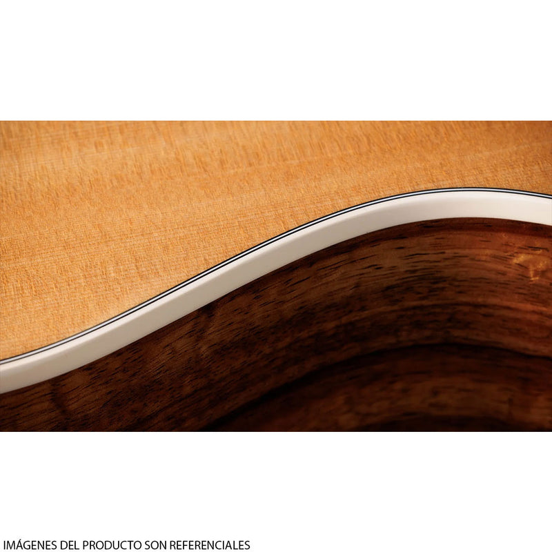 Guitarra Electroacústica Taylor 214CE-K DLX Grand Auditorium con diapasón de Ébano Crelicam de África Occidental - Natural