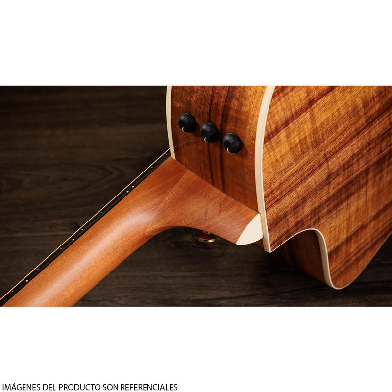 Guitarra Electroacústica Taylor 214CE-K DLX Grand Auditorium con diapasón de Ébano Crelicam de África Occidental - Natural