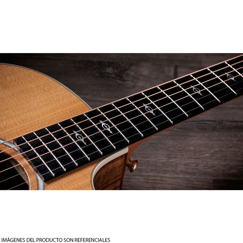 Guitarra Electroacústica Taylor 214CE-K DLX Grand Auditorium con diapasón de Ébano Crelicam de África Occidental - Natural