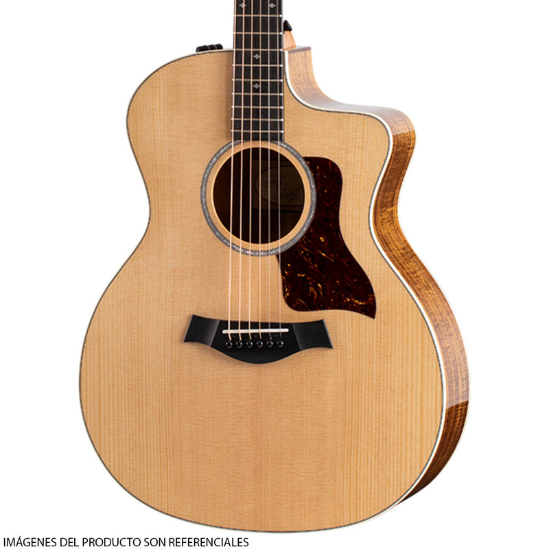Guitarra Electroacústica Taylor 214CE-K DLX Grand Auditorium con diapasón de Ébano Crelicam de África Occidental - Natural