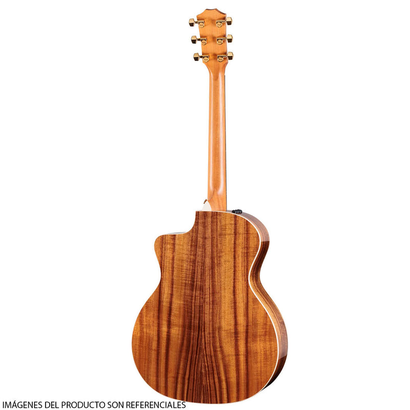 Guitarra Electroacústica Taylor 214CE-K DLX Grand Auditorium con diapasón de Ébano Crelicam de África Occidental - Natural