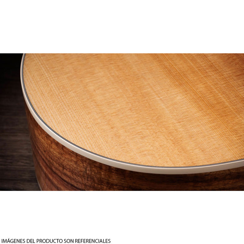 Guitarra Electroacústica Taylor 214CE-K DLX Grand Auditorium con diapasón de Ébano Crelicam de África Occidental - Natural