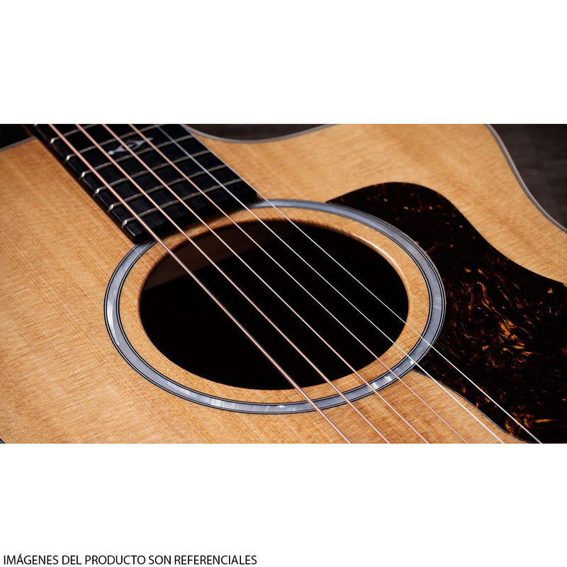 Guitarra Electroacústica Taylor 214CE-K DLX Grand Auditorium con diapasón de Ébano Crelicam de África Occidental - Natural