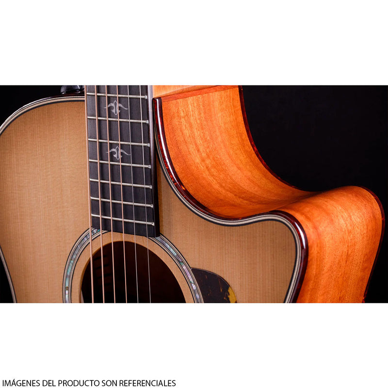Guitarra Electroacústica Taylor 514CE Grand Auditorium con diapasón de Ébano Crelicam de África Occidental
