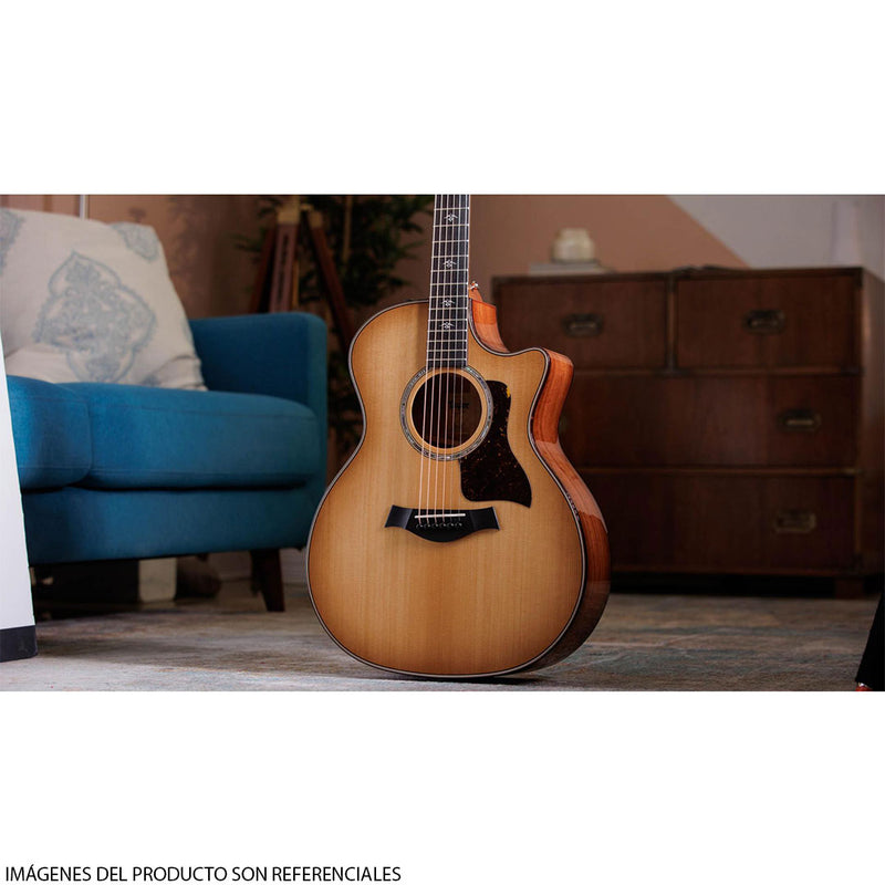 Guitarra Electroacústica Taylor 514CE Grand Auditorium con diapasón de Ébano Crelicam de África Occidental