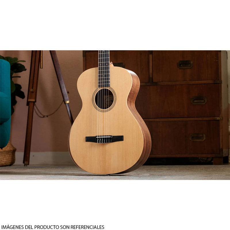 Guitarra Acústica Taylor Academy 12-N con Cuerdas de Nylon y diapasón de Ébano Crelicam de África Occidental