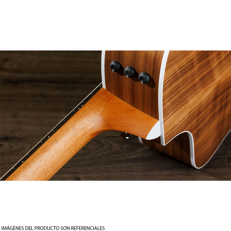 Guitarra Electroacústica de cuerdas de Nylon Taylor 214CE-N Walnut/Spruce con diapasón de Ébano Crelicam de Áfrinca Occidental