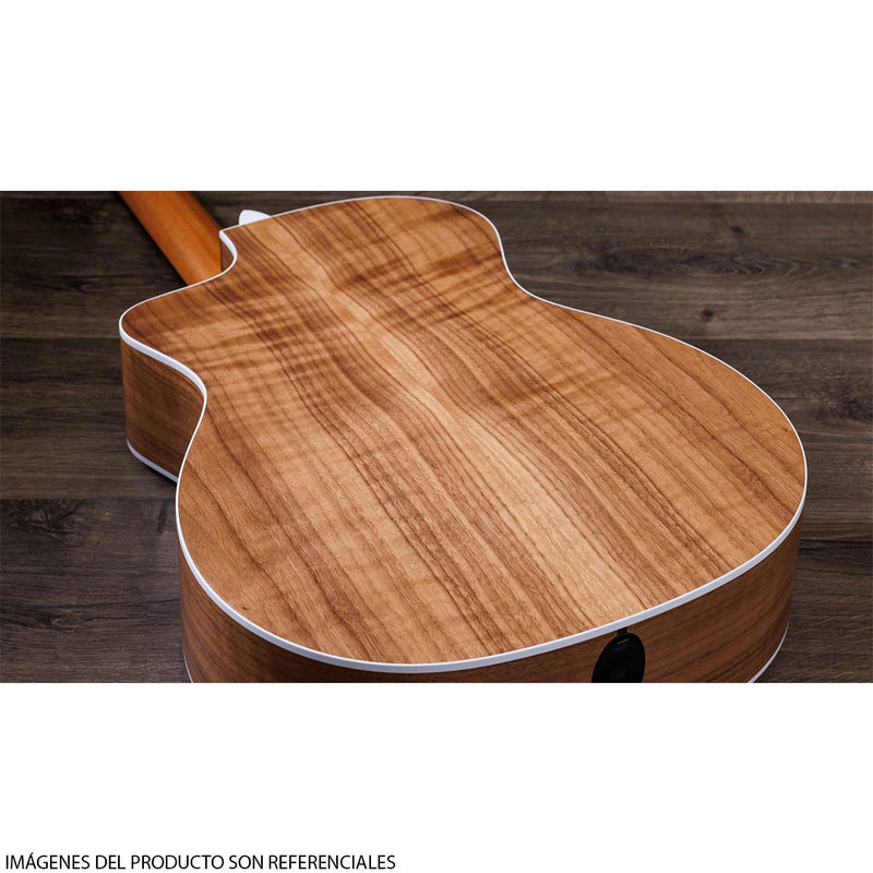 Guitarra Electroacústica de cuerdas de Nylon Taylor 214CE-N Walnut/Spruce con diapasón de Ébano Crelicam de Áfrinca Occidental