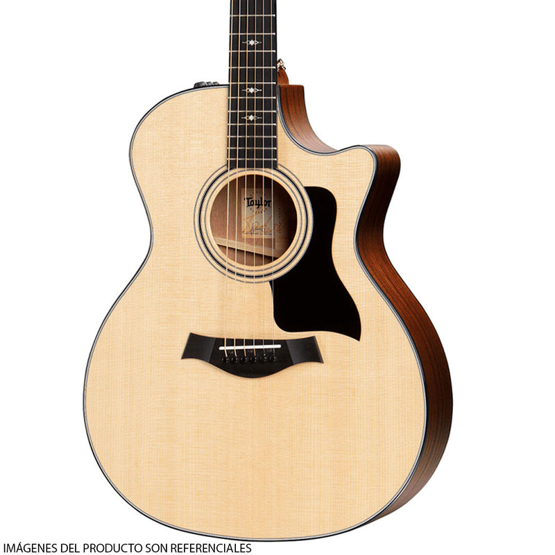 Guitarra Electroacustica Taylor 314CE con diapasón de Ébano Crelicam de África Occidental (Sitka/ Sapele)