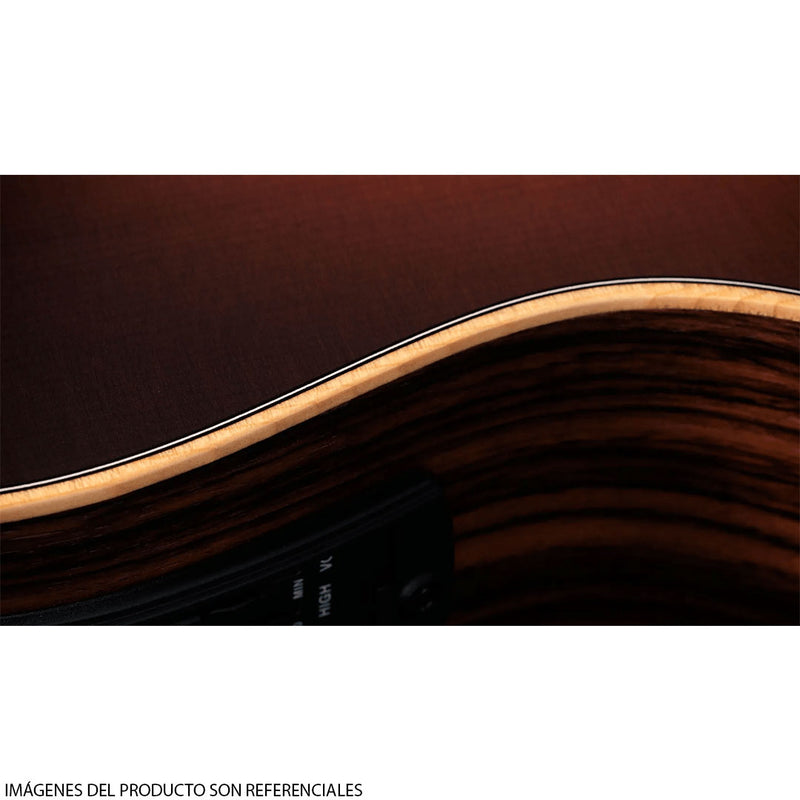 Guitarra Electroacústica Taylor GS Mini-e Rosewood con diapasón de Ébano Crelicam de África Occidental - Sunburst