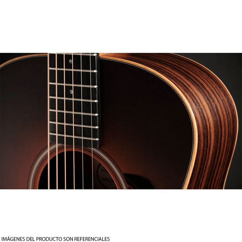 Guitarra Electroacústica Taylor GS Mini-e Rosewood con diapasón de Ébano Crelicam de África Occidental - Sunburst