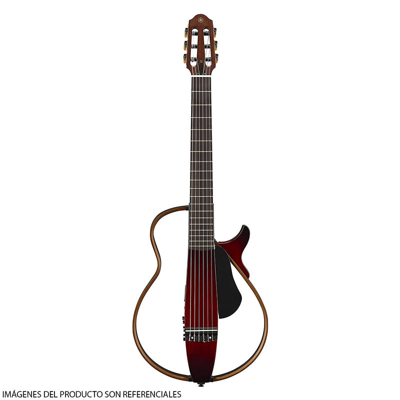 Guitarra Electroacústica Yamaha Silent SLG200N de Cuerdas de Nylon - Crimson Red Burst