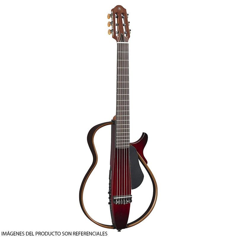 Guitarra Electroacústica Yamaha Silent SLG200N de Cuerdas de Nylon - Crimson Red Burst