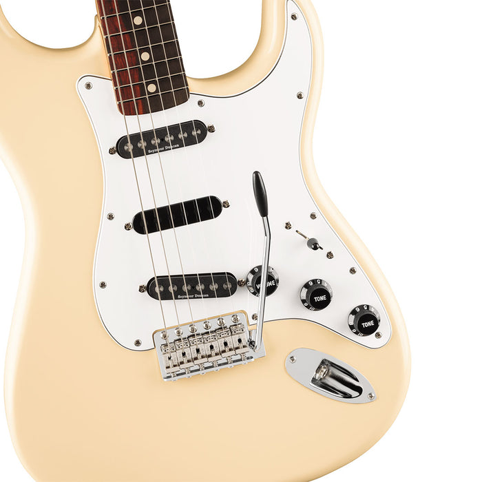 Guitarra Eléctrica Fender Artist Series Ritchie Blackmore Stratocaster con mástil de Palo Rosa - Olympic White