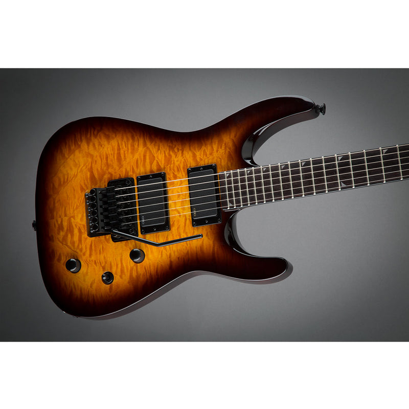 Guitarra Eléctrica Jackson X Series Soloist SLATXMGXQ3-6 con mástil de Palo Rosa - Tobacco Burst