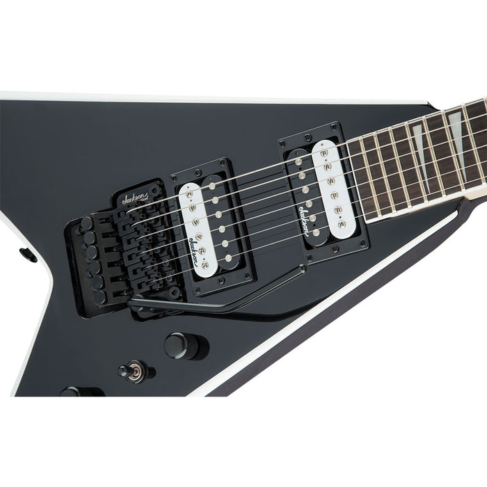 Guitarra Eléctrica Jackson King V JS32 Black with White