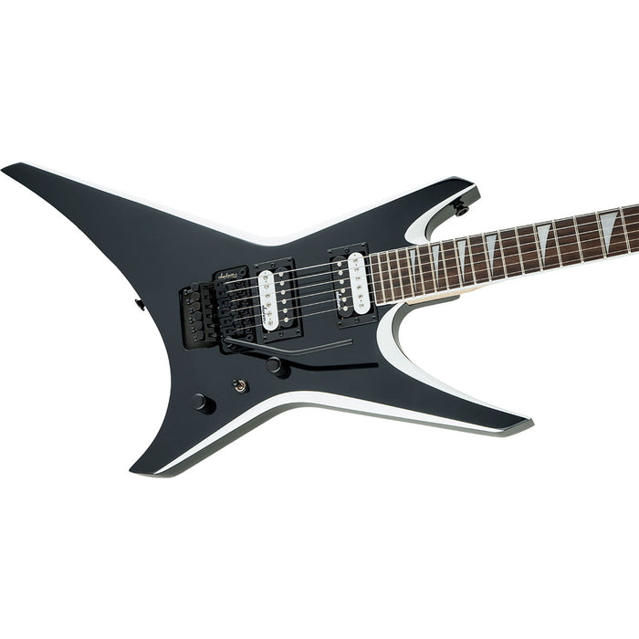 Guitarra Eléctrica Jackson JS Series JS32 Warrior Arch Top -Black with White Bevels