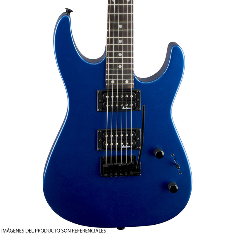 Guitarra Eléctrica Jackson JS Series Dinky™ JS12 con diapasón de Amaranto - Metallic Blue