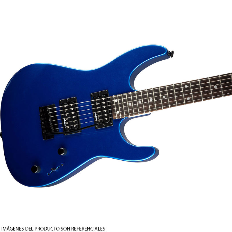Guitarra Eléctrica Jackson JS Series Dinky™ JS12 con diapasón de Amaranto - Metallic Blue