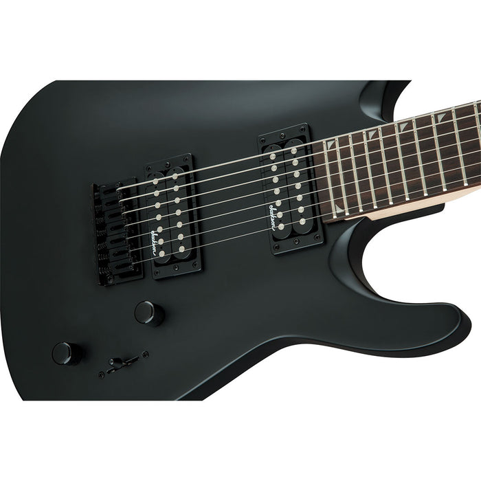 Guitarra Eléctrica Jackson JS Series Dinky Arch Top JS22-7 DKA HT con mástil de amaranto - Satin Black