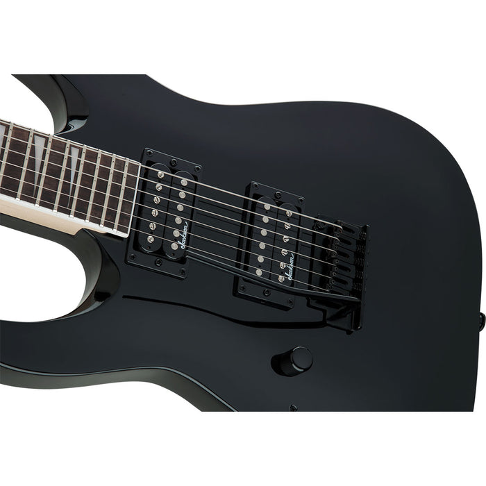 Guitarra Eléctrica Jackson JS Series Dinky Arch Top JS22 DKA con mástil de amaranto - Gloss Black (para zurdos)