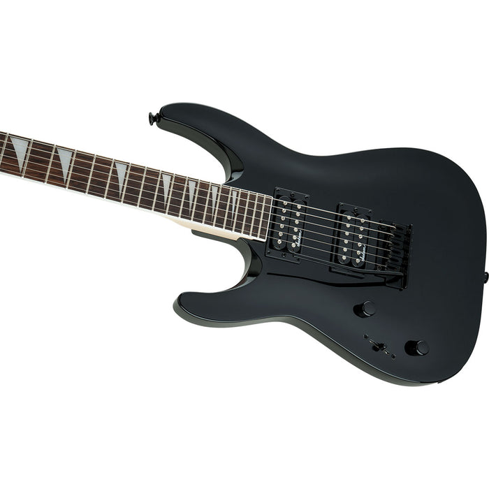 Guitarra Eléctrica Jackson JS Series Dinky Arch Top JS22 DKA con mástil de amaranto - Gloss Black (para zurdos)