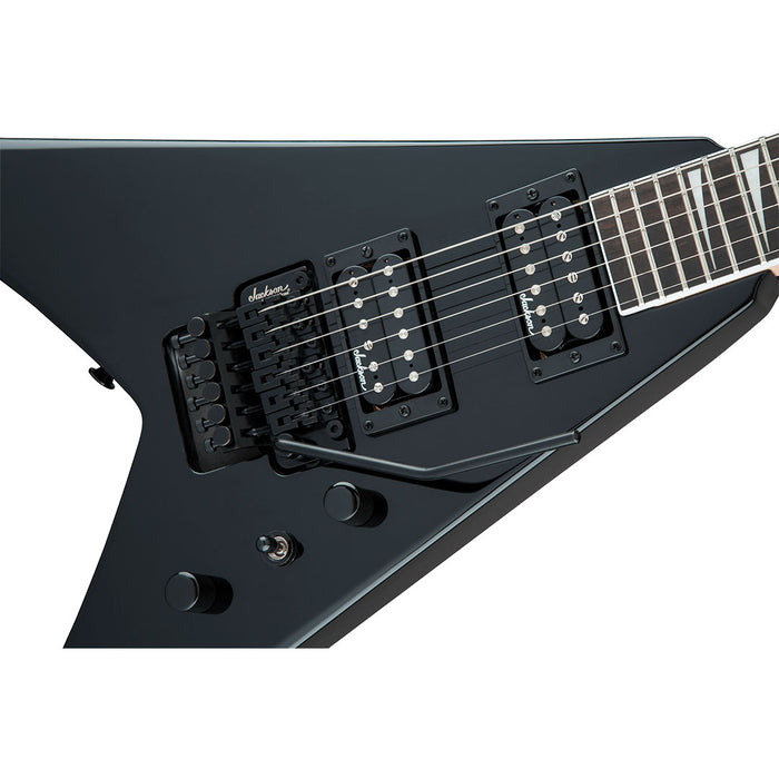Guitarra Eléctrica Jackson JS Series King V JS32 con mástil de amaranto - Gloss Black