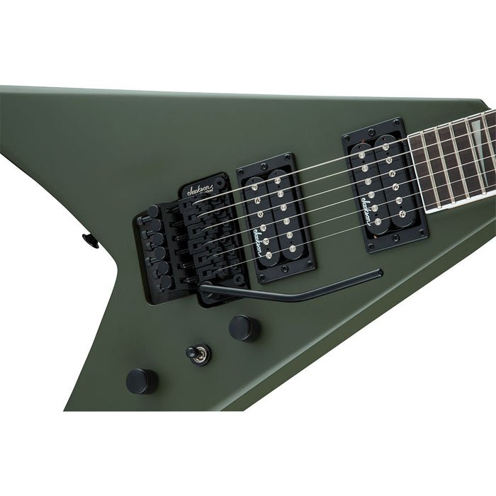 Guitarra Eléctrica Jackson JS Series King V JS32 con mástil de amaranto - Matte Army Drab