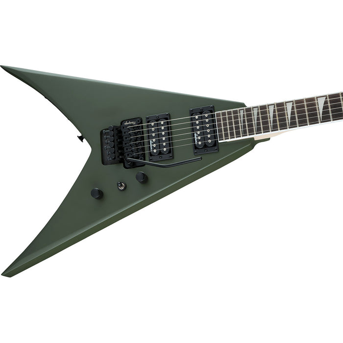 Guitarra Eléctrica Jackson JS Series King V JS32 con mástil de amaranto - Matte Army Drab