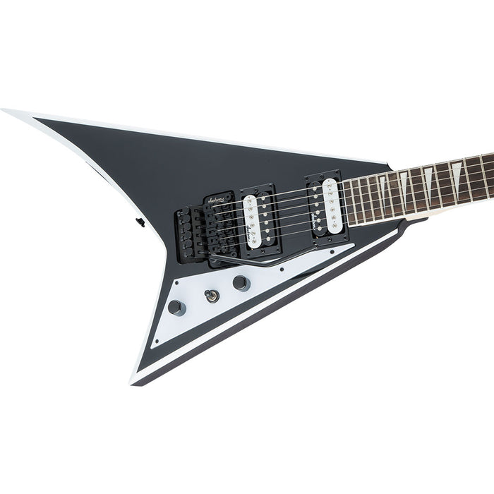 Guitarra Eléctrica Jackson JS Series Rhoads JS32 con mástil de amaranto - Black with White Bevels