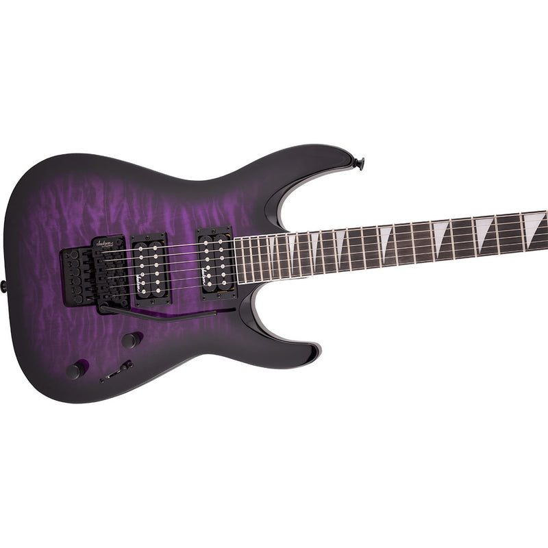 Guitarra Eléctrica Jackson Series JS Series Dinky® Arch Top JS32Q DKA con diapasón de Amaranto - Transparent Purple Burst