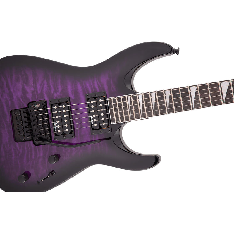 Guitarra Eléctrica Jackson Series JS Series Dinky® Arch Top JS32Q DKA con diapasón de Amaranto - Transparent Purple Burst