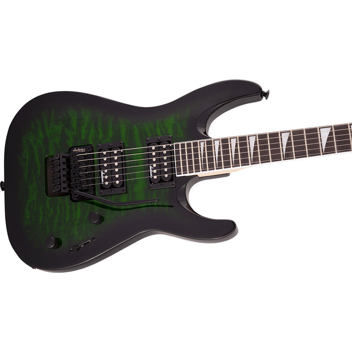 Guitarra Eléctrica Jackson JS Series Dinky Arch Top JS32Q DKA con mástil de Amaranto - Transparent Green Burst